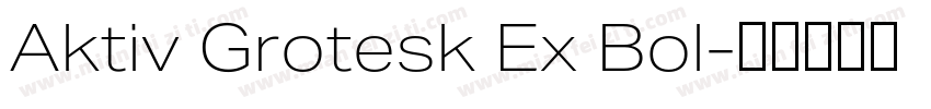 Aktiv Grotesk Ex Bol字体转换